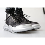 Dolce & Gabbana Black High Top Sneaker Bootie Dolce & Gabbana Dark Slate Gray