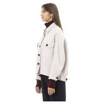 Alpha Studio Elegant White Wool Blazer Jacket ALST-23539-IT40|S-FBB-82