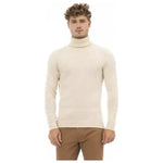 Alpha Studio Beige Alpaca Men Sweater AL-23429-IT52 | XL