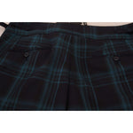 Dolce & Gabbana Blue Purple Plaid Wool Trousers Pants PAN74704-44