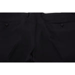 Dolce & Gabbana Black Dress Wool Silk Trouser Pants PAN74726-54