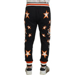 Dolce & Gabbana Black Orange Star Trousers Sport Pants PAN74747- 46
