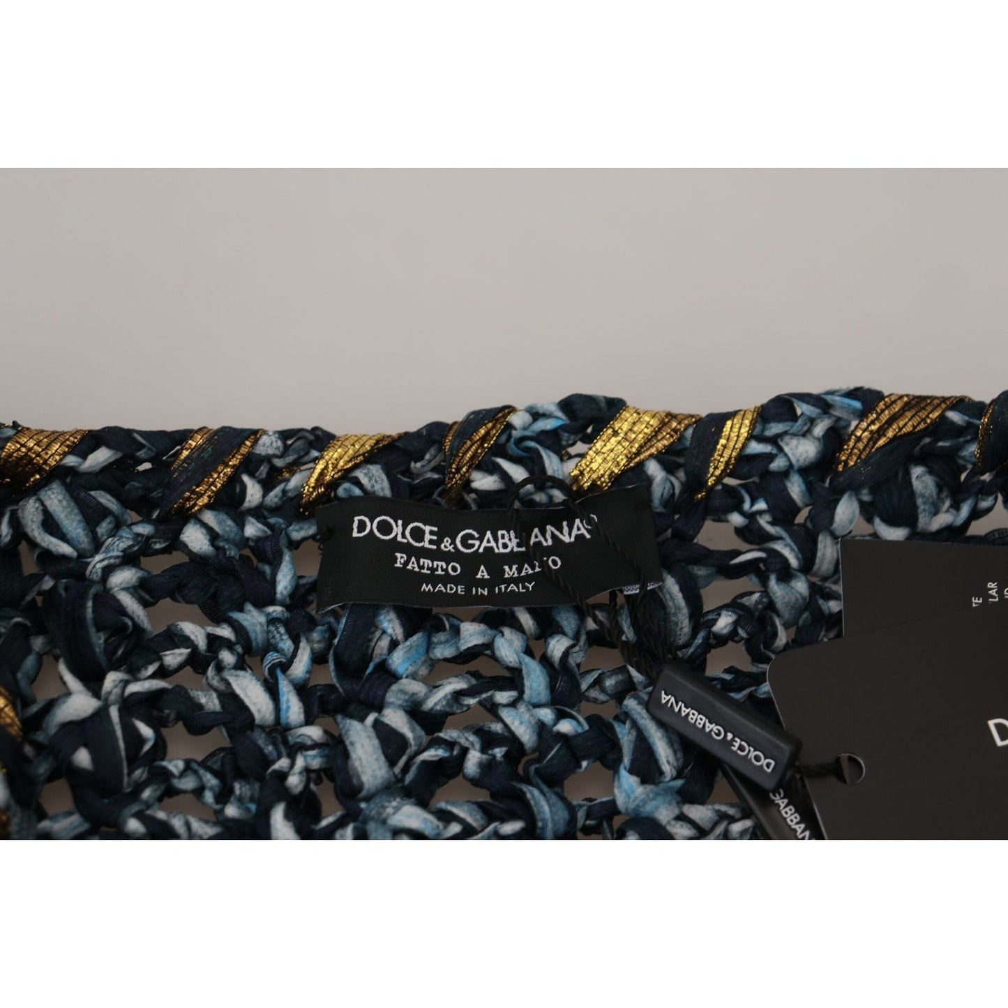 Dolce & Gabbana Blue Button Cardigan Fatto A Mano Sweater TSH83878- M