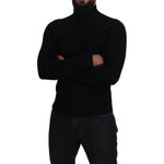 Dolce & Gabbana Black Half Zip Turtleneck Pullover Sweater TSH83954- 42