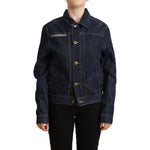 Master Coat Dark Blue Button Down Long Sleeves Denim Jacket JKT3215-40