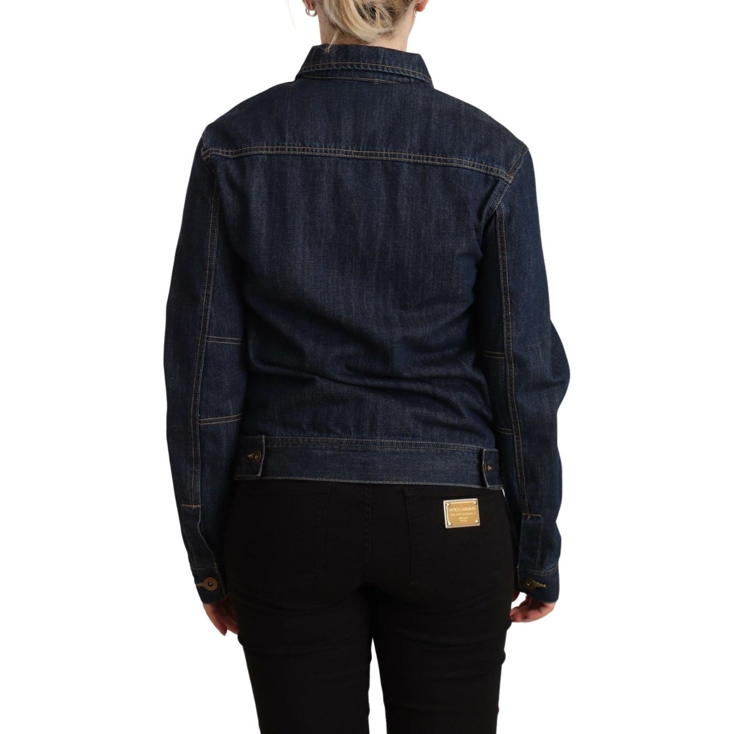 Master Coat Dark Blue Button Down Long Sleeves Denim Jacket JKT3215-40