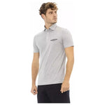 Baldinini Trend Gray Cotton Men Polo BA-23743-3XL