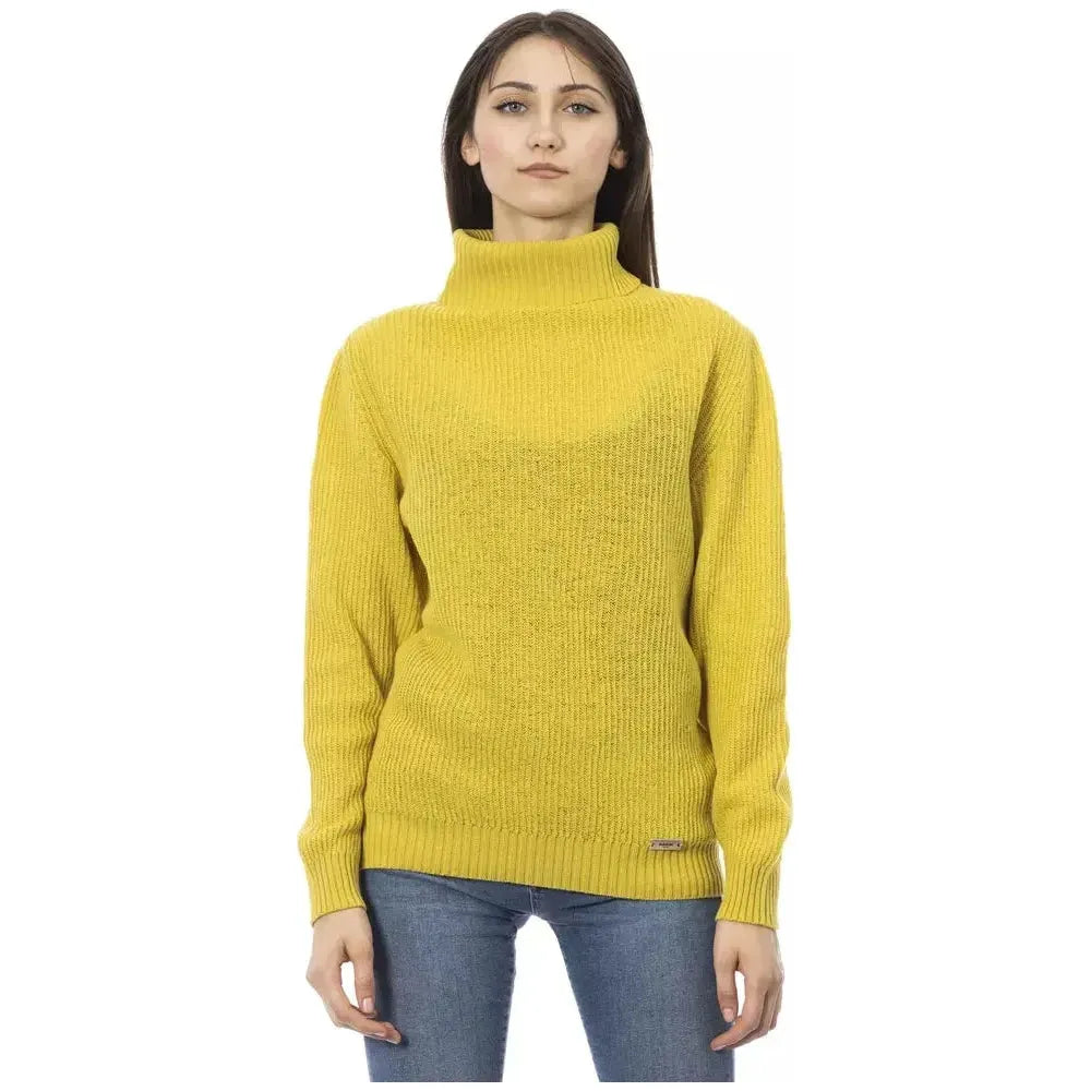 Baldinini Trend Yellow Wool Women Sweater BA-23651-S