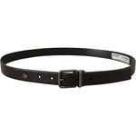 Dolce & Gabbana Dark Purple Leather Box Borchia Metal Buckle Belt BEL8634#2-90