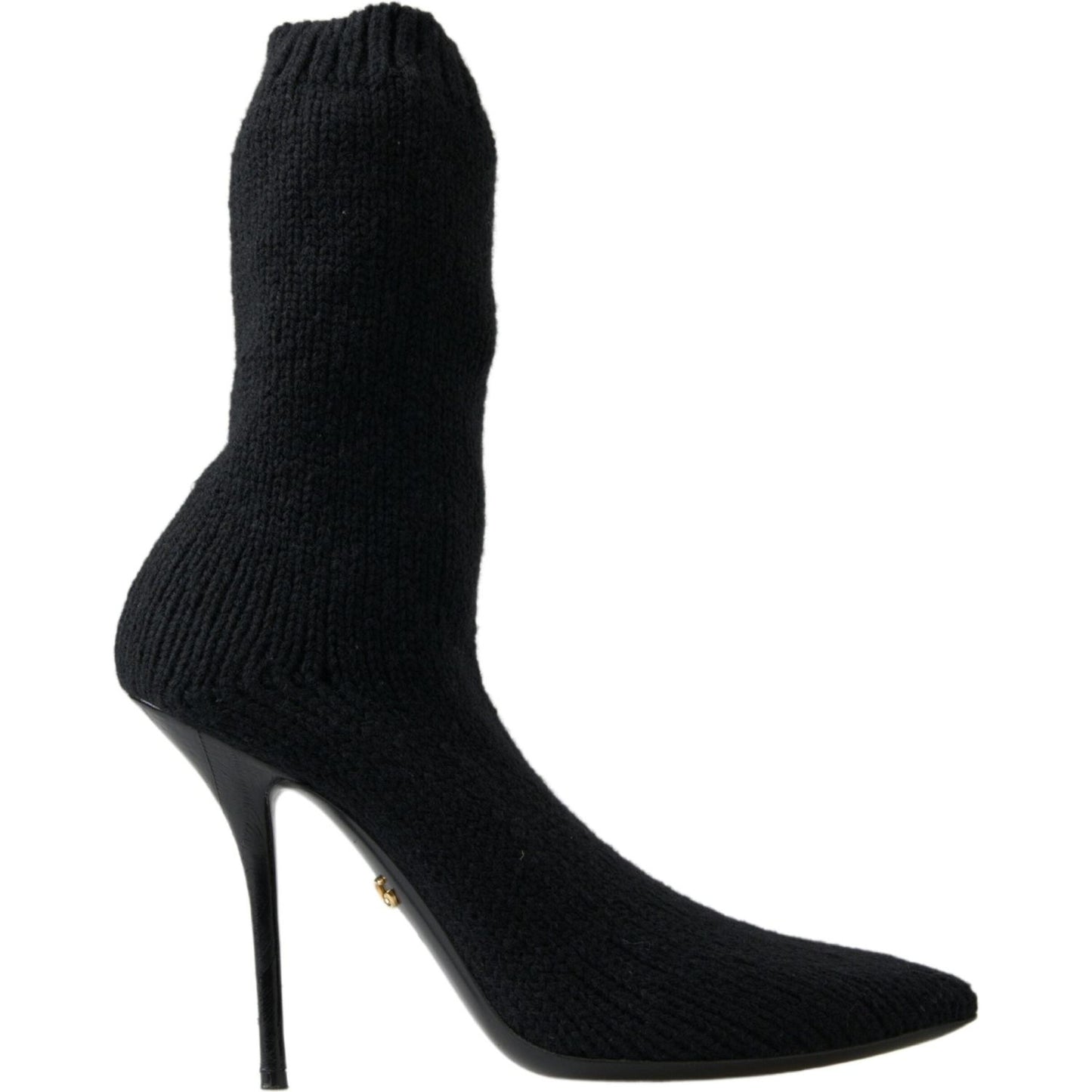 Dolce & Gabbana Black Stiletto Heel Mid Calf Women Boot Shoes LA10229-39