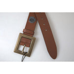 Dolce & Gabbana Brown Leather #DGFAMLY Square Buckle Belt BEL9028-100