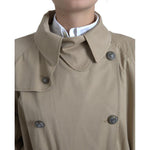 Dolce & Gabbana Khaki Double Breasted Trench Coat Jacket JKT3323-46