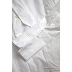 Dolce & Gabbana White Cotton Ascot Collar Long Sleeves Top TSH84084-42