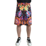 Dolce & Gabbana Multicolor Printed Cotton Men Bermuda Shorts PAN74847-44