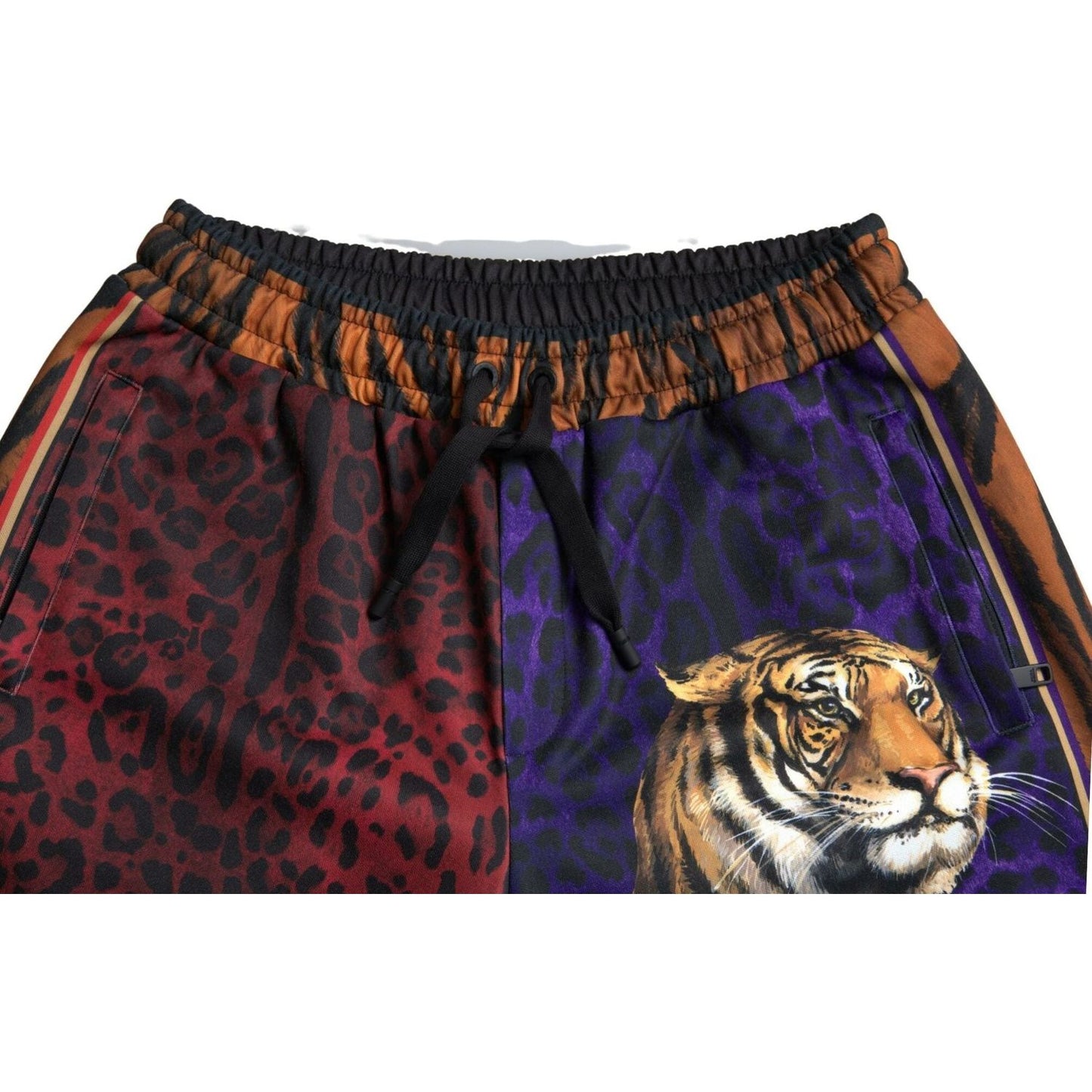 Dolce & Gabbana Multicolor Tiger Print Men Bermuda Shorts PAN74848-44