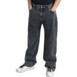 Dolce & Gabbana Dark Gray Cotton Straight Fit Men Denim Jeans PAN74864-48