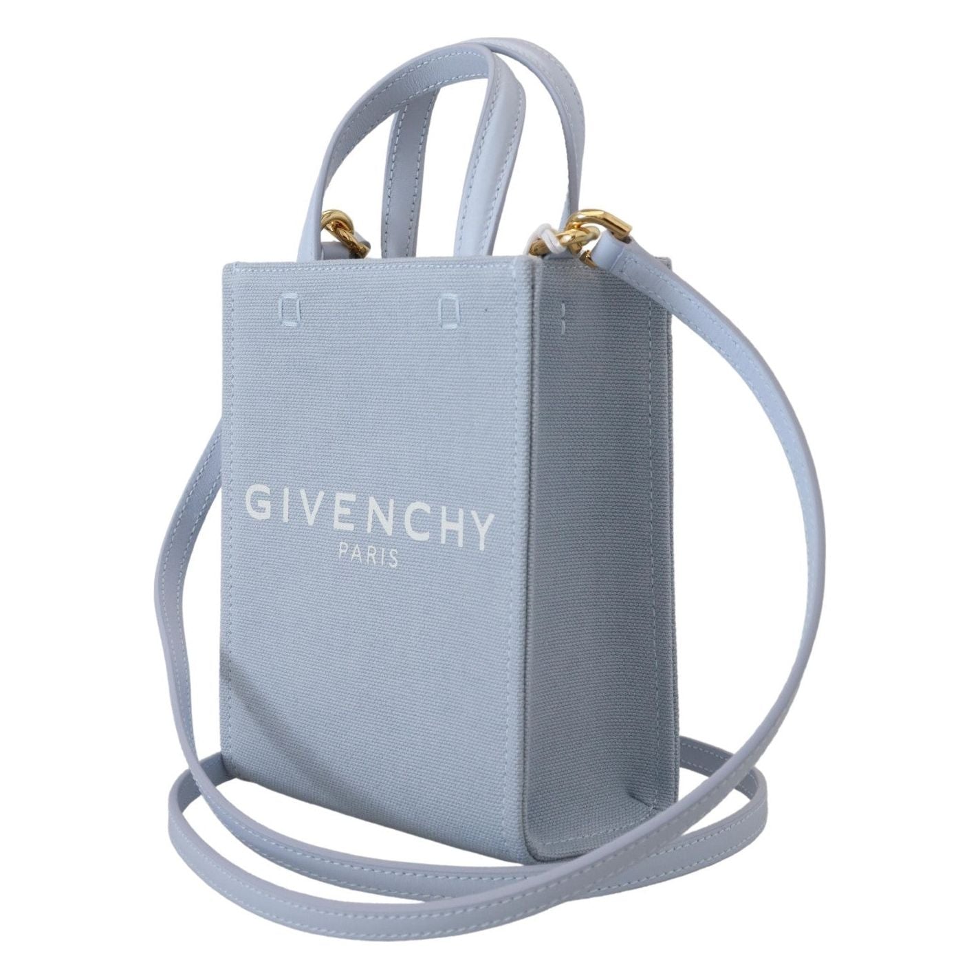 Givenchy Blue Coated Canvas Vertical Cloud Mini Shoulder Bag BAG1042