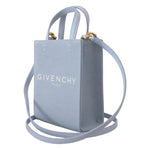 Givenchy Blue Coated Canvas Vertical Cloud Mini Shoulder Bag BAG1042