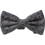 Dolce & Gabbana Black White Pattern Adjustable Neck Papillon Bow Tie FT3780