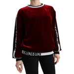 Dolce & Gabbana Elegant Bordeaux Silk-Blend Sweater Dolce & Gabbana Black