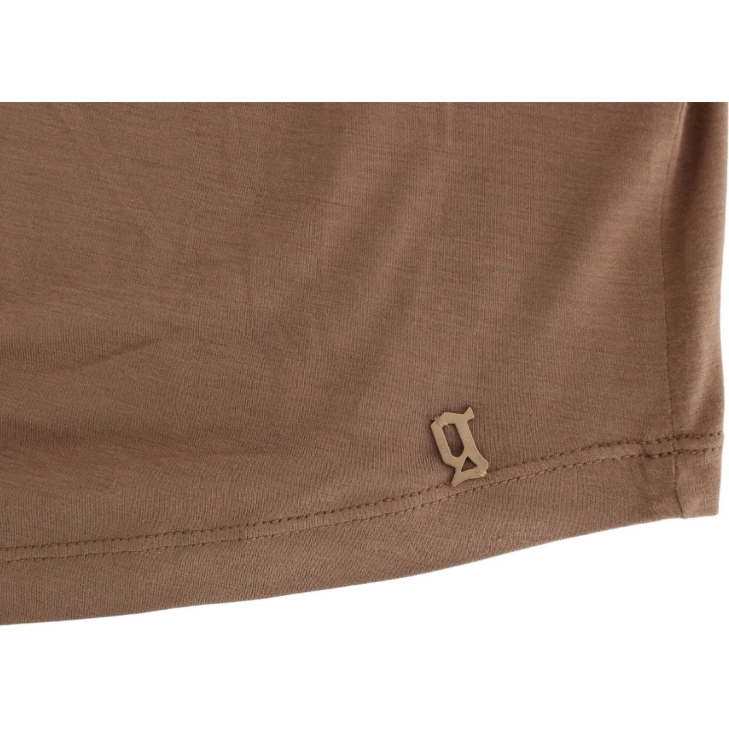 John Galliano Brown shortsleeved top SIG11885-1