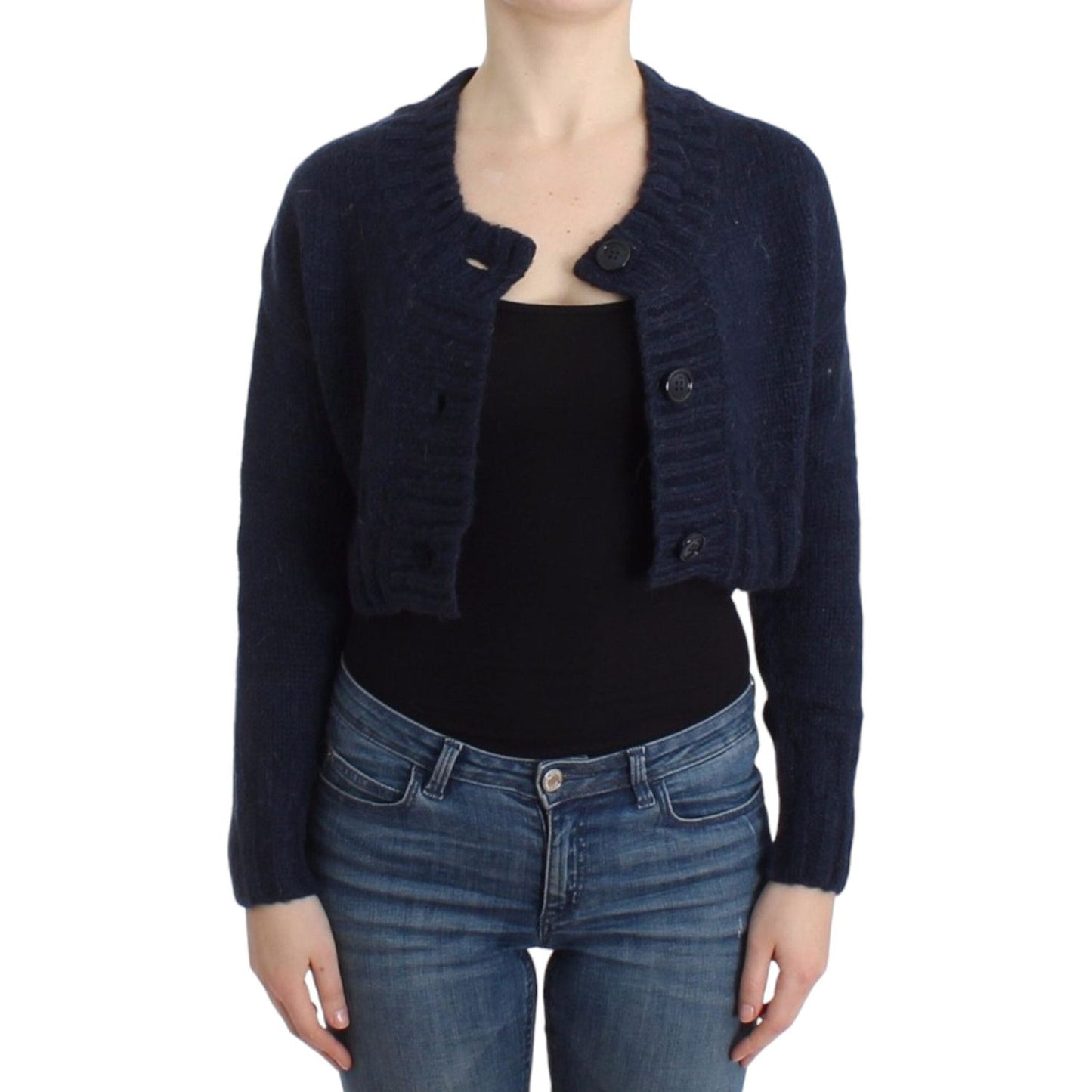John Galliano Blue cropped cardigan SIG12103-2