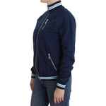 John Galliano Blue zip cotton cardigan SIG12100-3