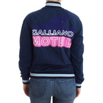 John Galliano Blue zip cotton cardigan SIG12100-3
