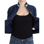John Galliano Blue zip cotton cardigan SIG12100-3