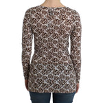 Cavalli Brown longsleeved lace top SIG11989-2