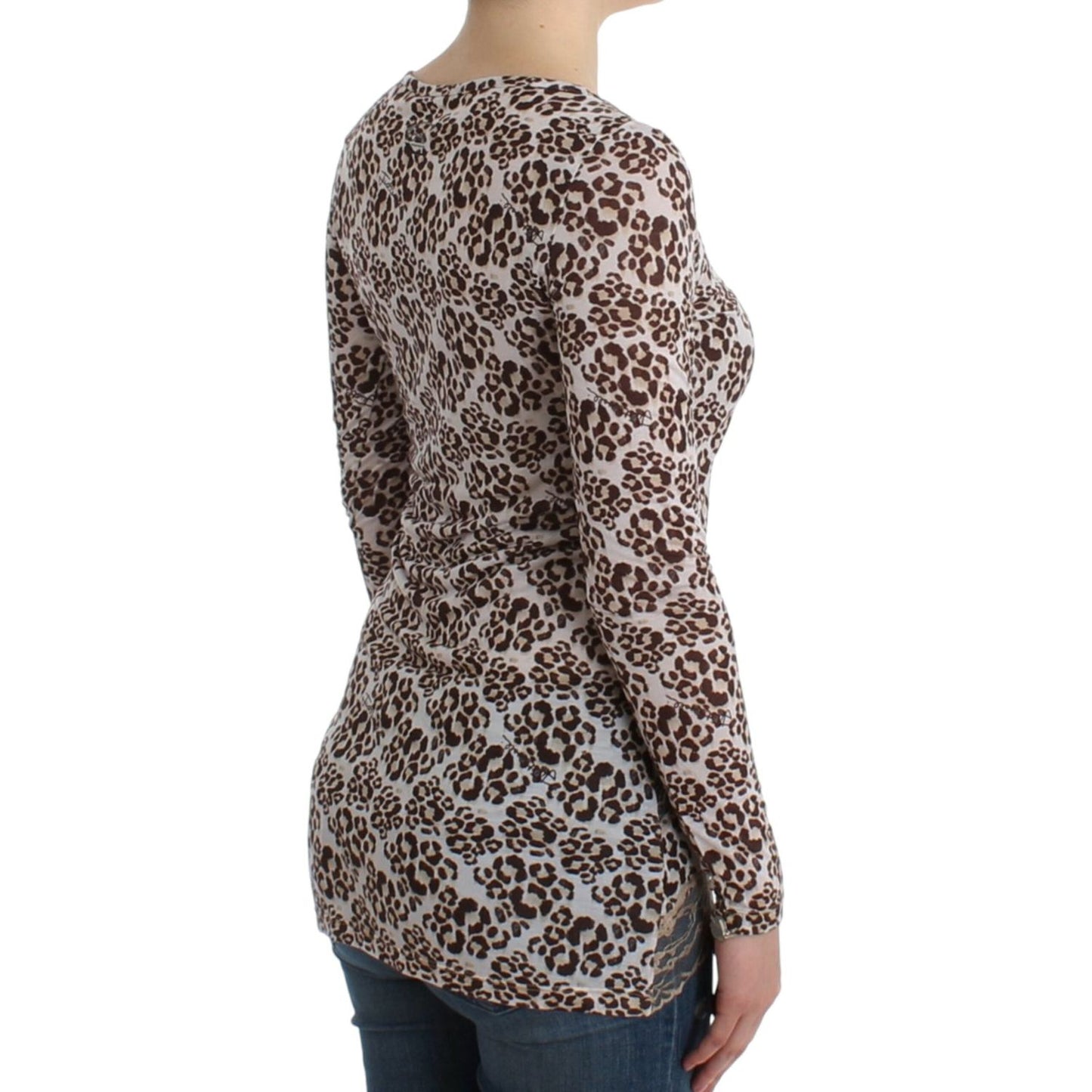 Cavalli Brown longsleeved lace top SIG11989-2