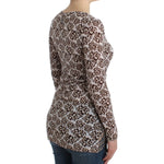 Cavalli Brown longsleeved lace top SIG11989-2