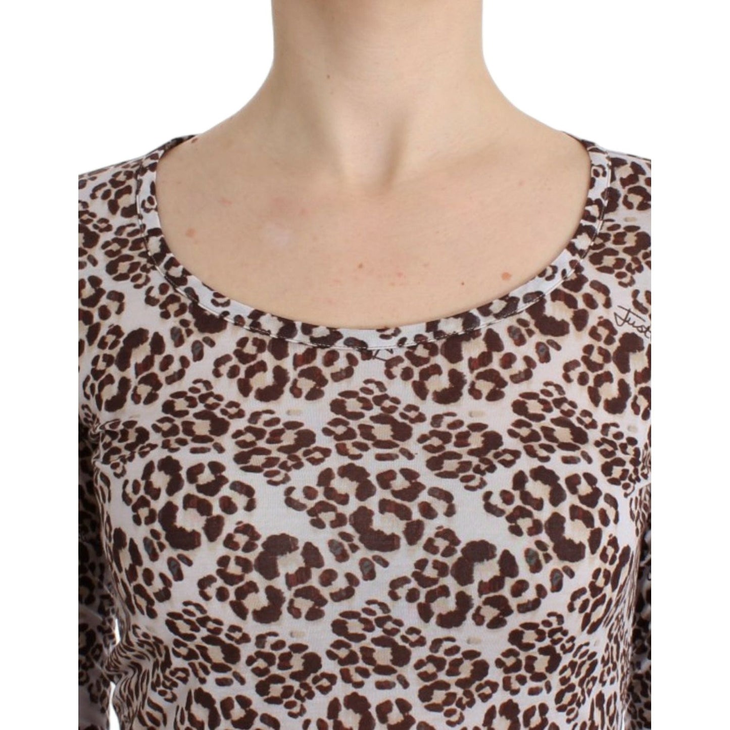 Cavalli Brown longsleeved lace top SIG11989-2