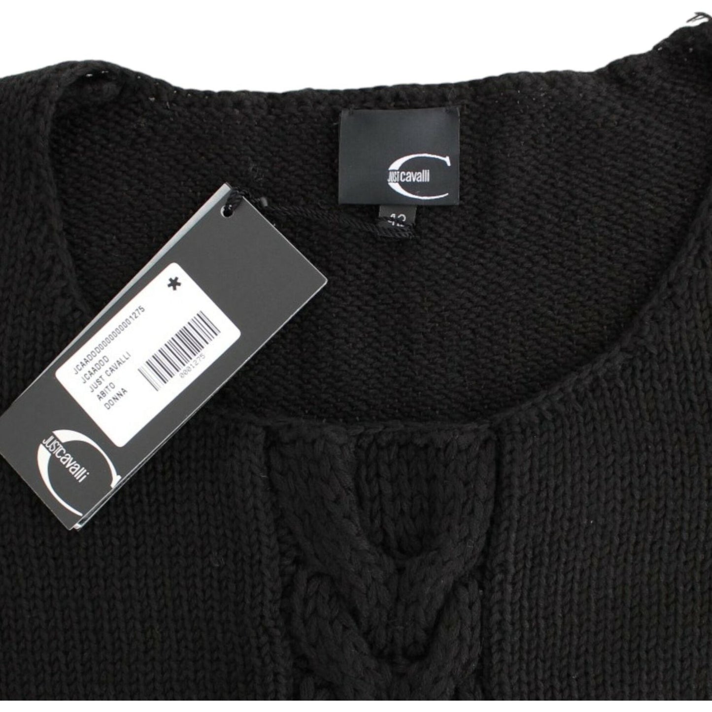 Cavalli Black knitted wool sweater SIG11979-3