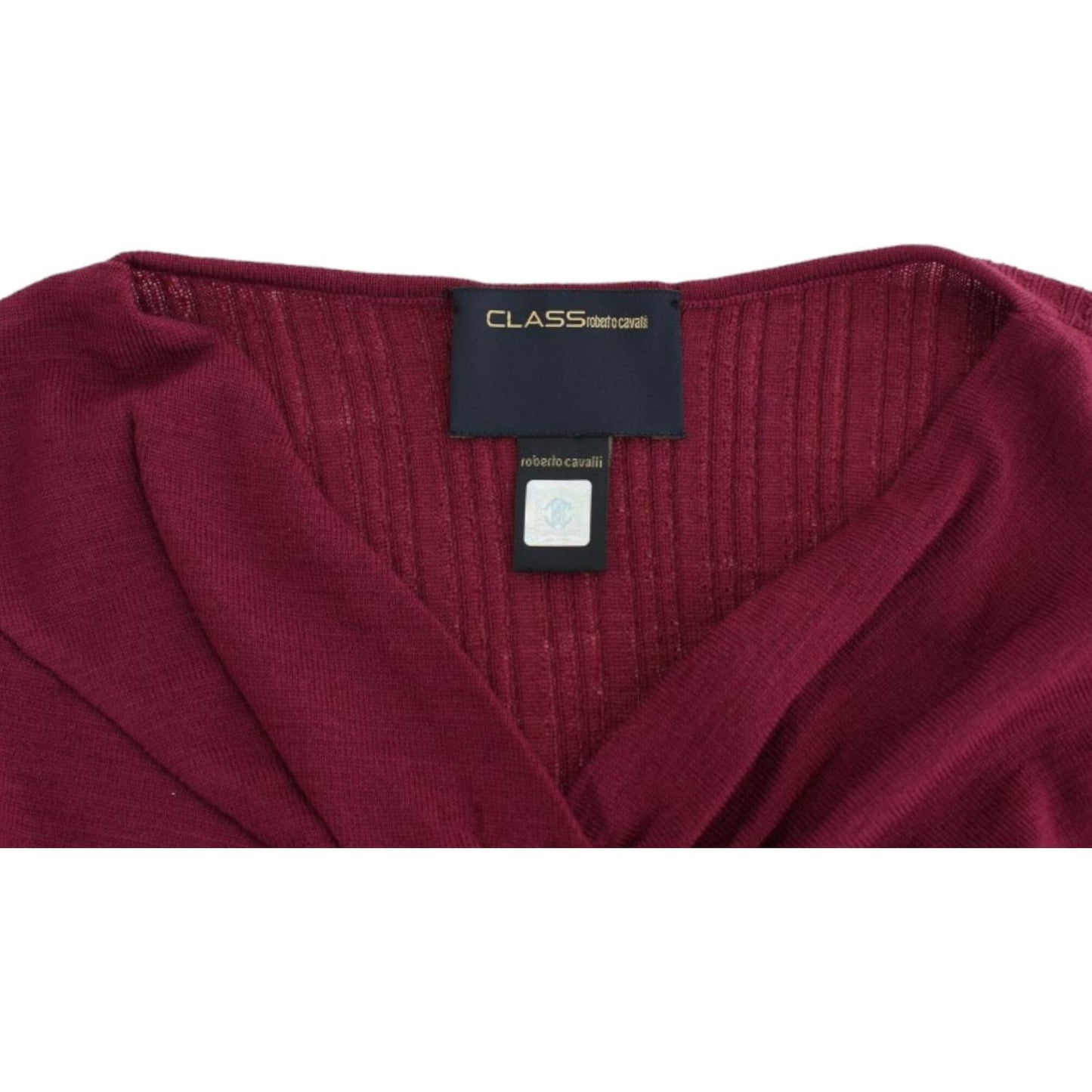 Cavalli Purple knitted wool sweater SIG11849-2