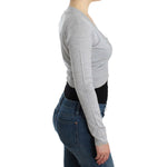 Cavalli Gray cropped wool cardigan SIG11851-3