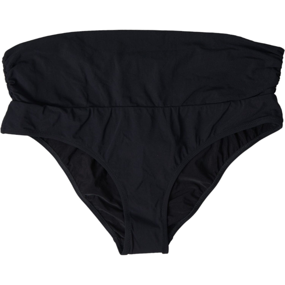 Dolce & Gabbana Black Nylon Stretch Swimwear Slip Bottom Bikini BIK1764-3