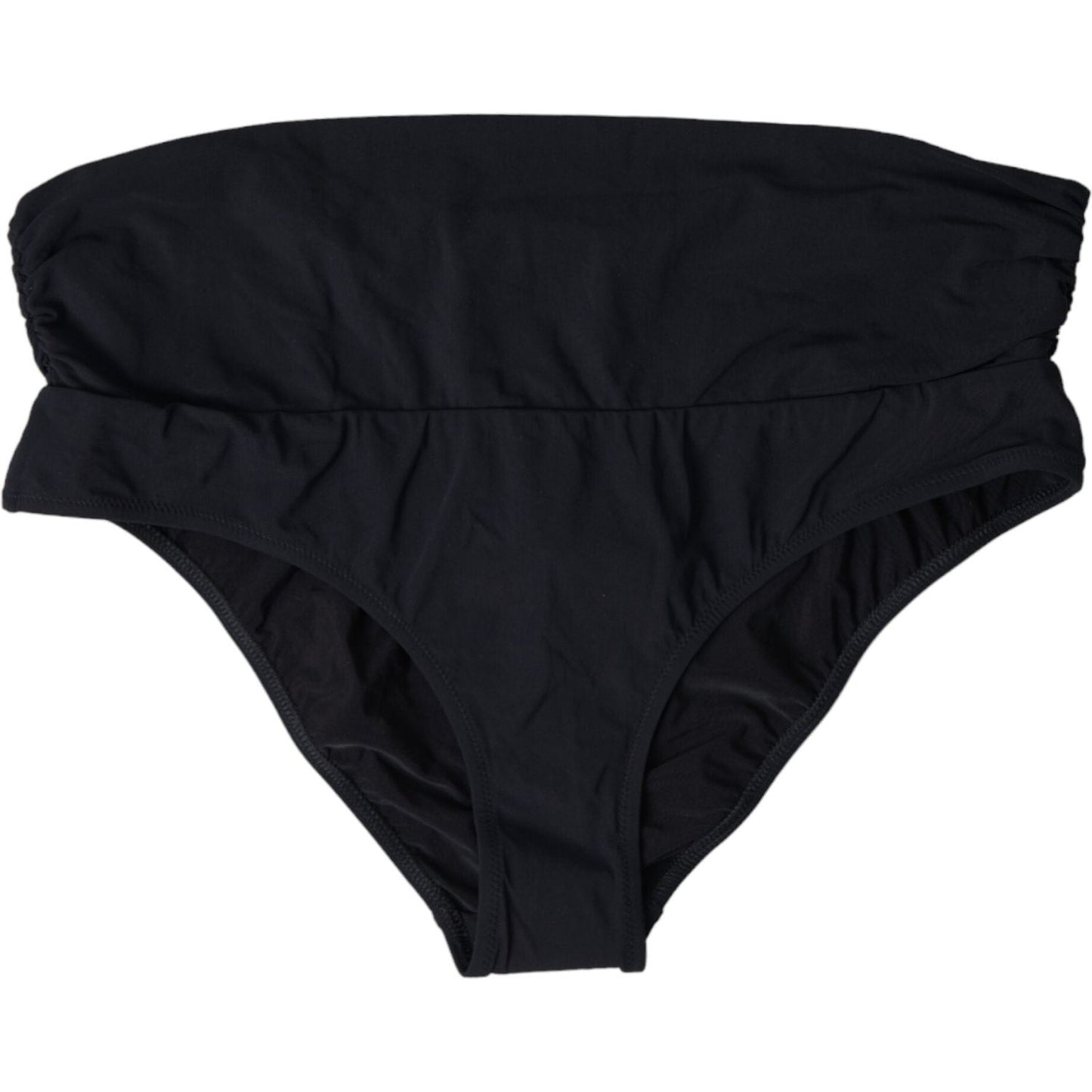 Dolce & Gabbana Black Nylon Stretch Swimwear Slip Bottom Bikini BIK1764-3