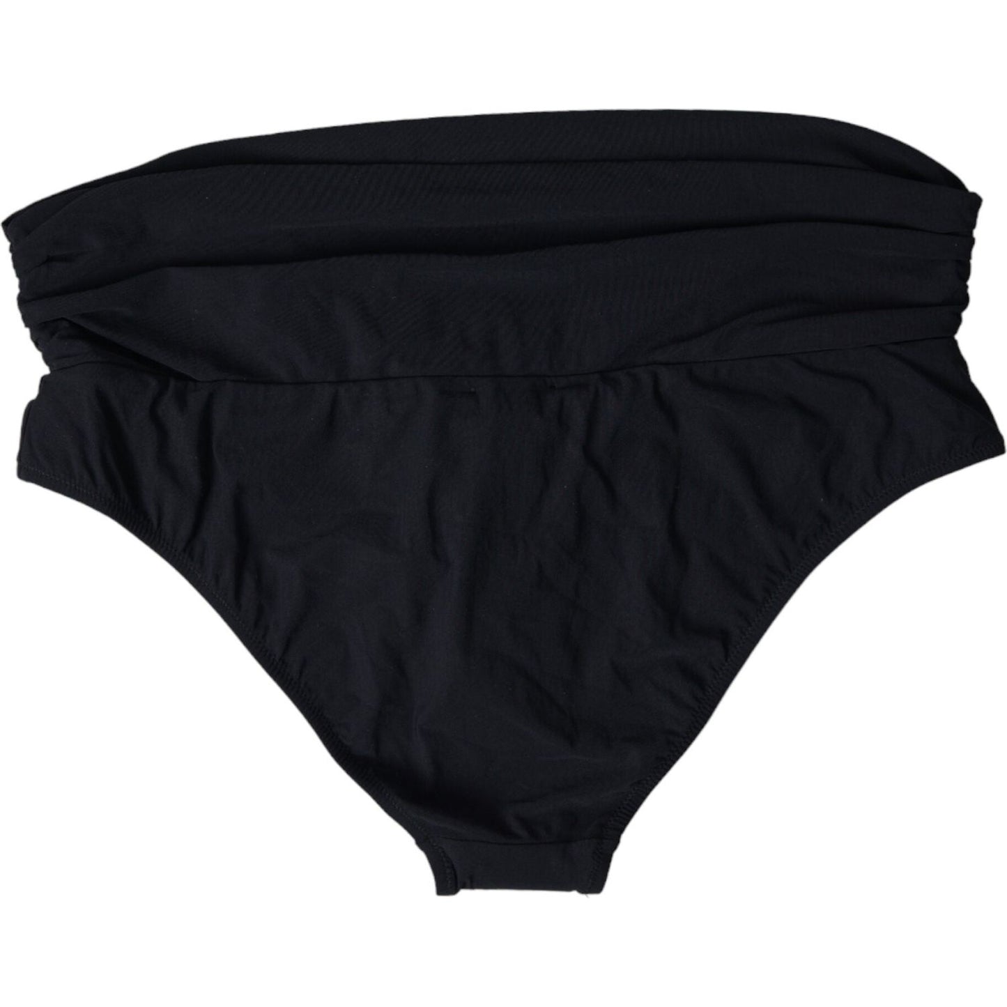 Dolce & Gabbana Black Nylon Stretch Swimwear Slip Bottom Bikini BIK1764-3