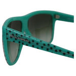 Dolce & Gabbana Green Stars Acetate Square Shades Sunglasses GLA1162