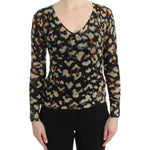 Cavalli Multicolor v-neck wool jumper SIG11607-1