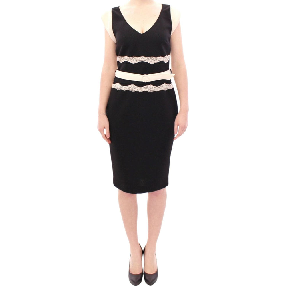 Cavalli Black lace sheath dress GSD10038-1