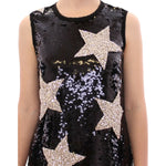 Dolce & Gabbana Masterpiece black crystal swarovski stars sheath dress GSS10004-1