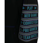 Dolce & Gabbana Black Logo Print Hooded Sweatshirt Sweater TSH84749-58