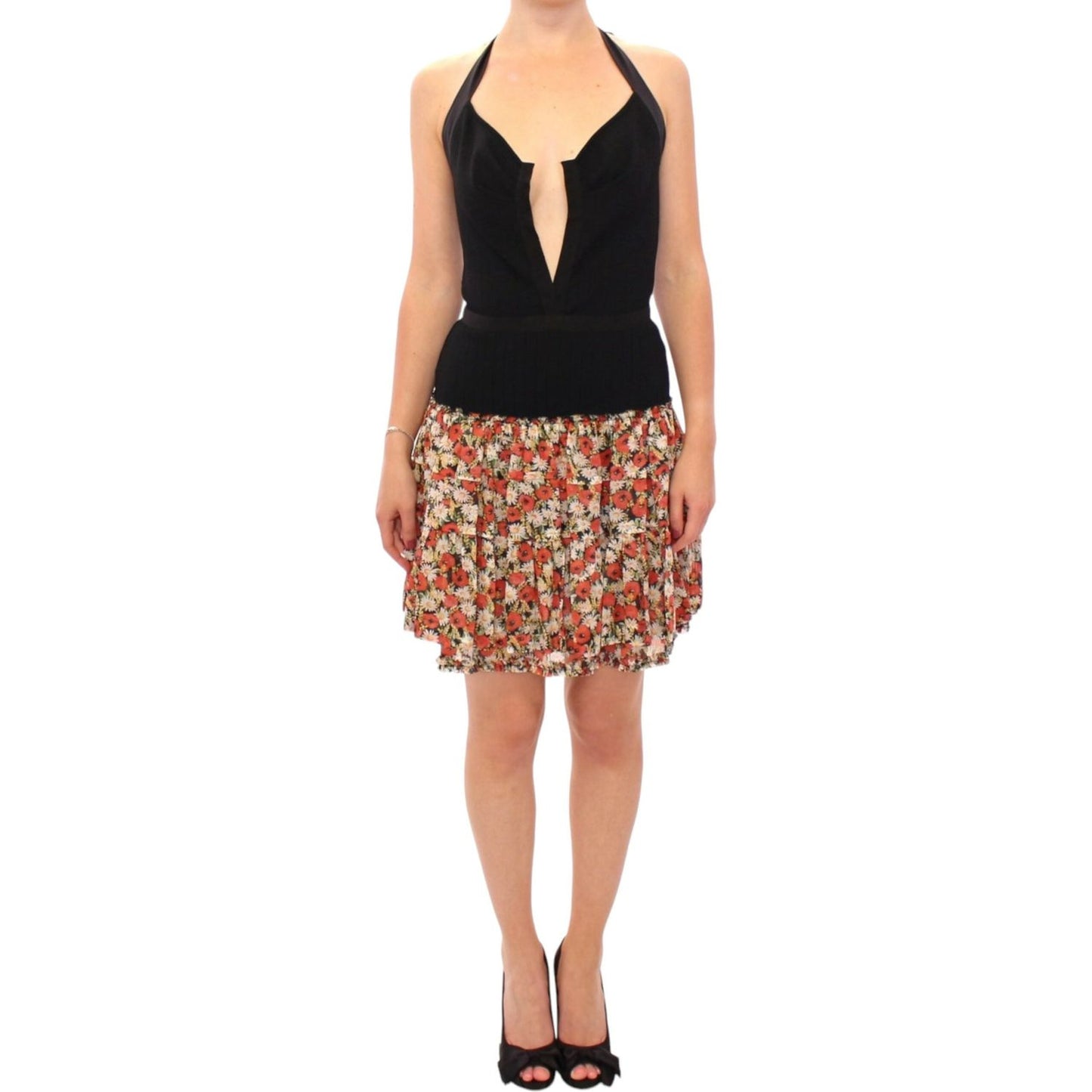 Dolce & Gabbana Multicolor floral bubble halterneck dress MOM11589-1