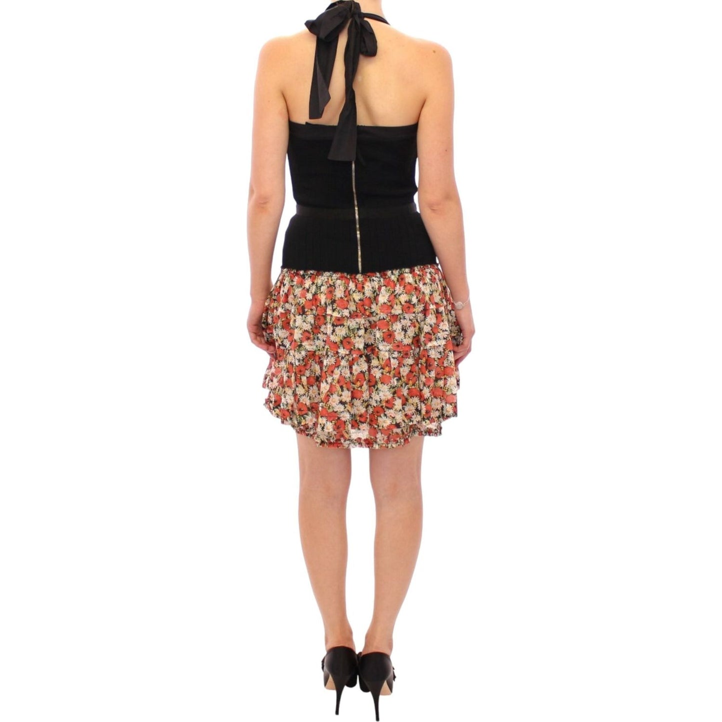 Dolce & Gabbana Multicolor floral bubble halterneck dress MOM11589-1
