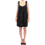 Dolce & Gabbana Black floral crystal embedded dress GSD12640-2