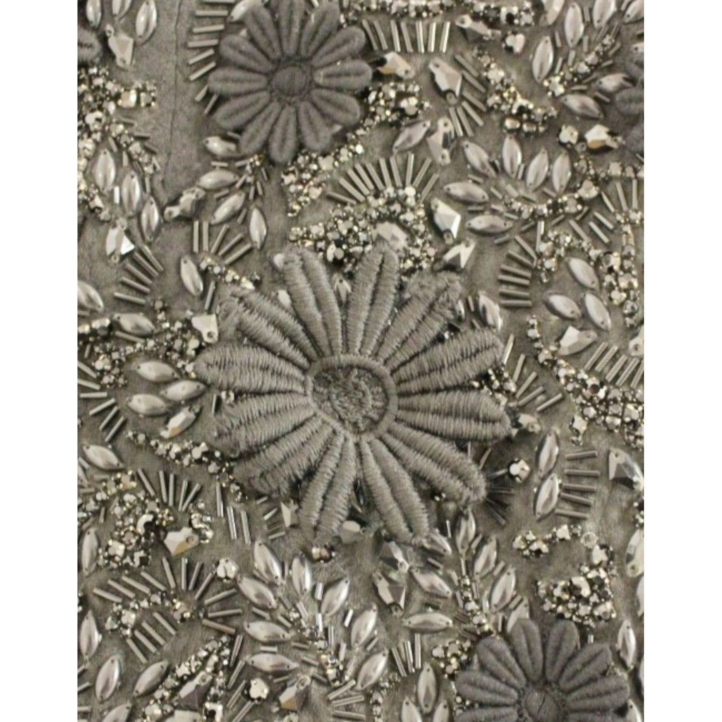 Dolce & Gabbana Black floral crystal embedded dress GSD12633-1