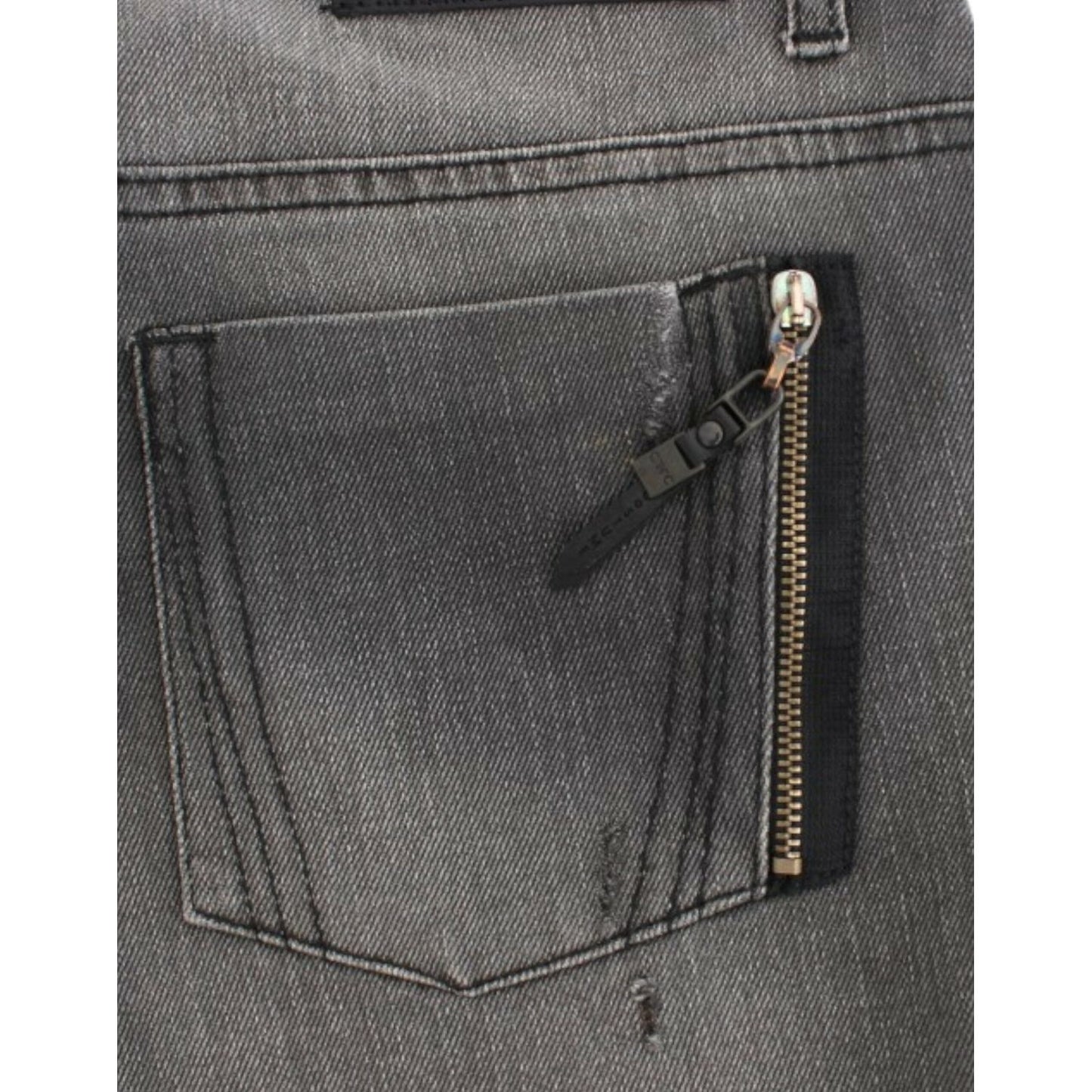Costume National Gray straight leg jeans SIG12557-5