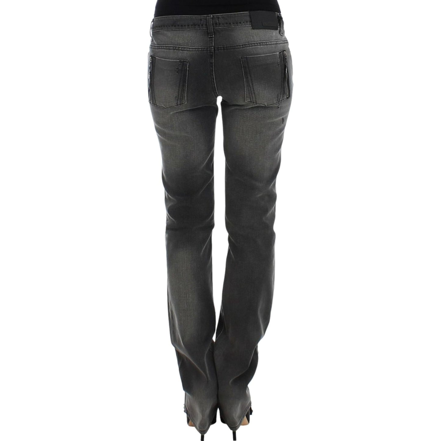 Costume National Gray straight leg jeans SIG12557-5